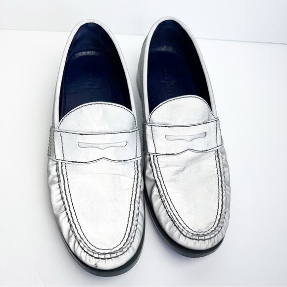 Cole Haan Nike Air Grey Silver Metallic Oxford Penny Loafer Men’s 9M main image 11